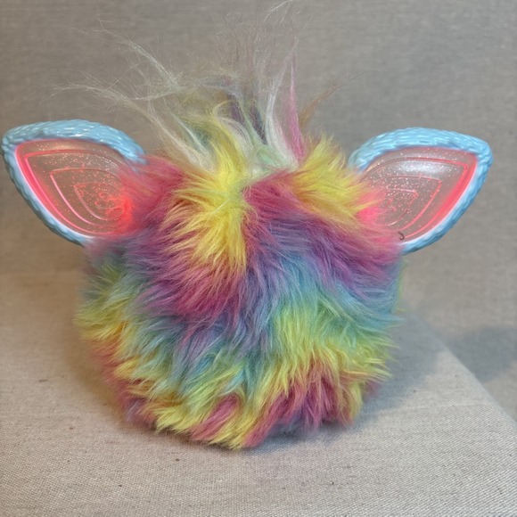 Furby Interactive Electronic Plush Toy Rainbow Tie Dye 2023 Tested Works - Picture 2 of 5